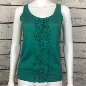 Ann Taylor Ruffle Front Top